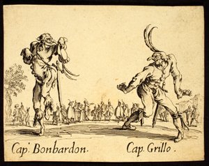 Capitanes Bonbardon y Grillo, 1622 de Jacques Callot